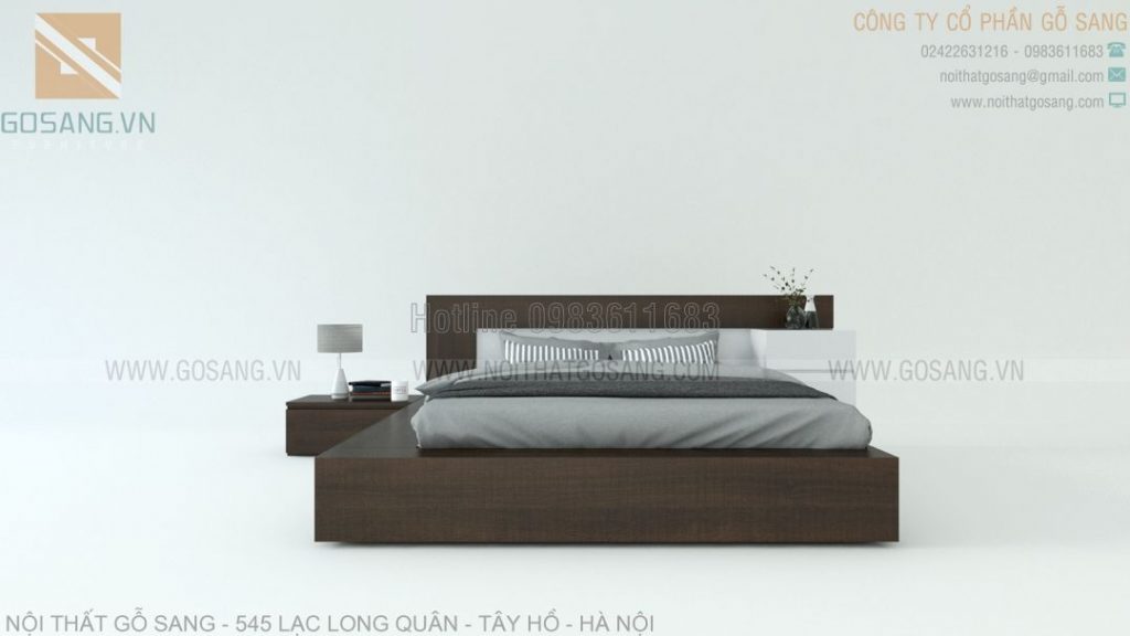 Giường ngủ gỗ công nghiệp MDF