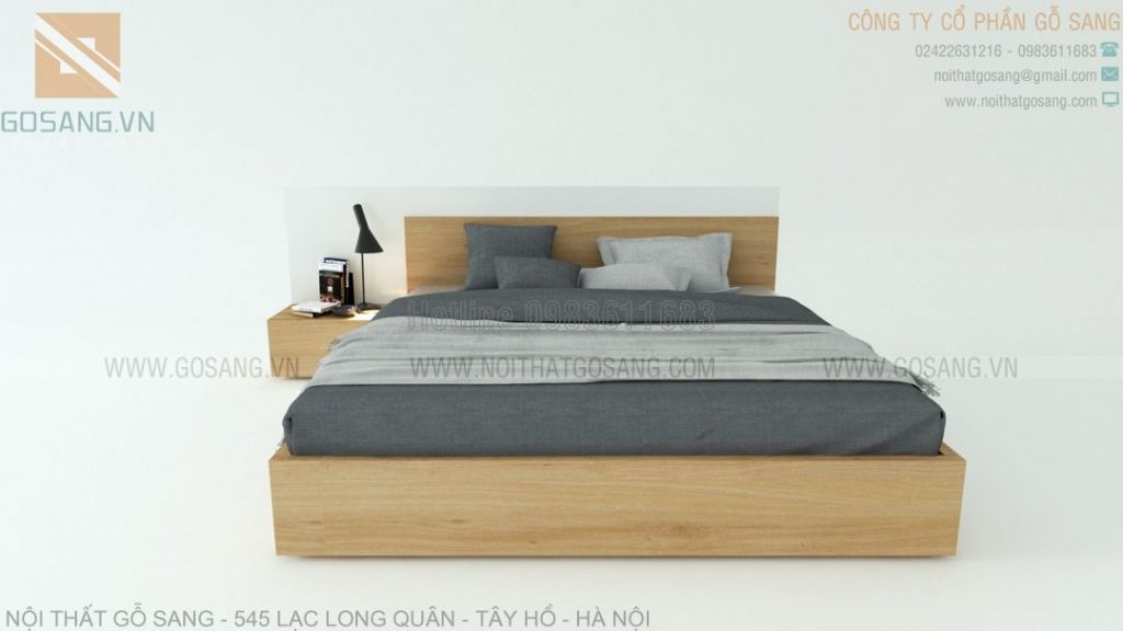 Giường ngủ gỗ công nghiệp MDF