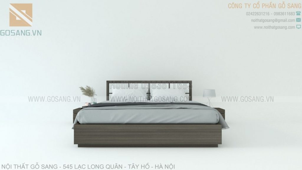 Giường ngủ gỗ công nghiệp MDF