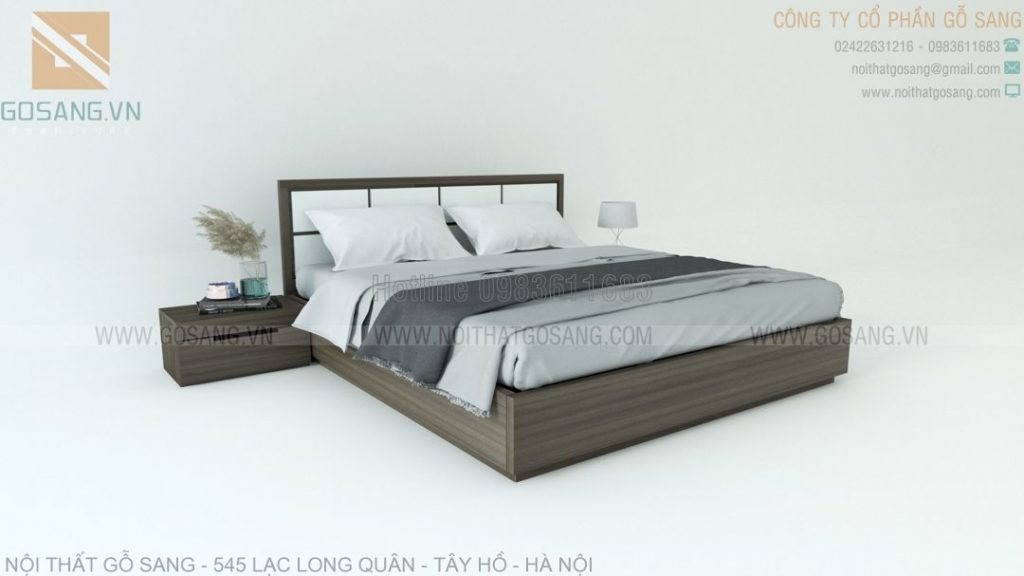 Giường ngủ gỗ công nghiệp MDF