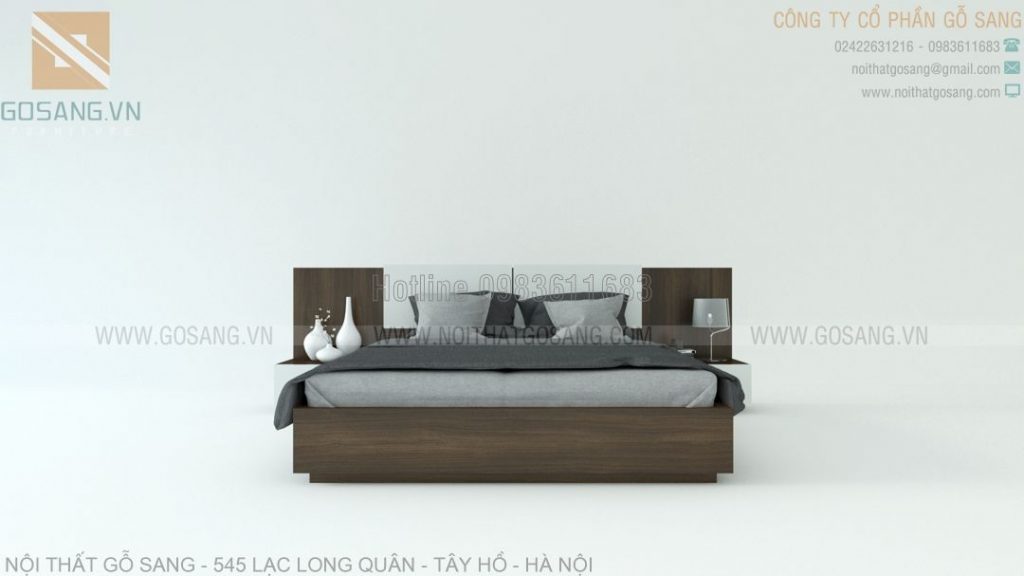 Giường ngủ gỗ công nghiệp MDF