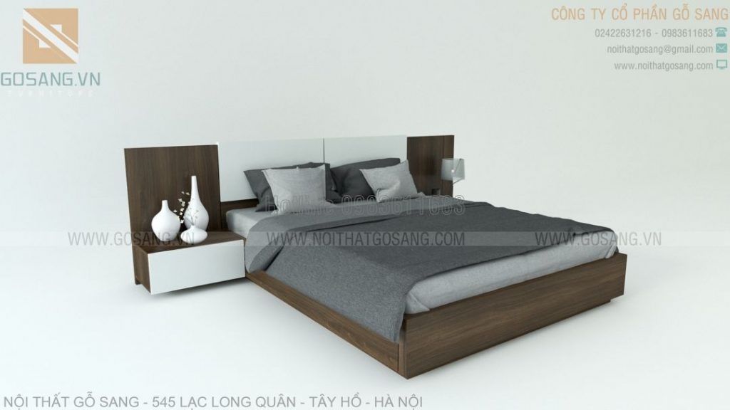 Giường ngủ gỗ công nghiệp MDF
