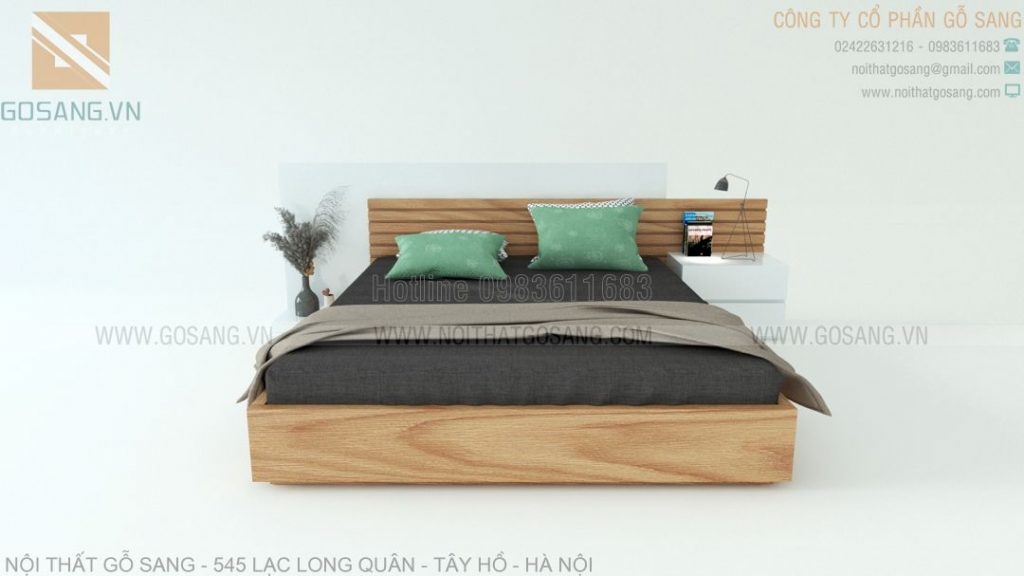 Giường ngủ gỗ công nghiệp MDF