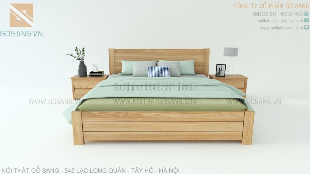 Giường ngủ gỗ công nghiệp MDF
