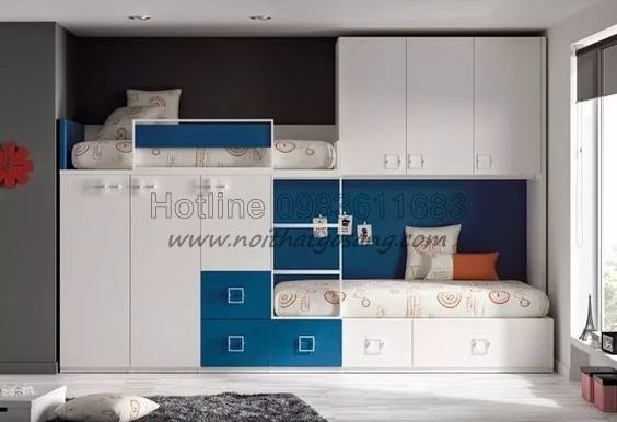 Giường tầng cho trẻ em, giường ngủ trẻ em, giường tầng gỗ tự nhiên. giường gỗ công nghiệp