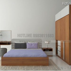 Giường tủ gỗ nghiệp cao cấp