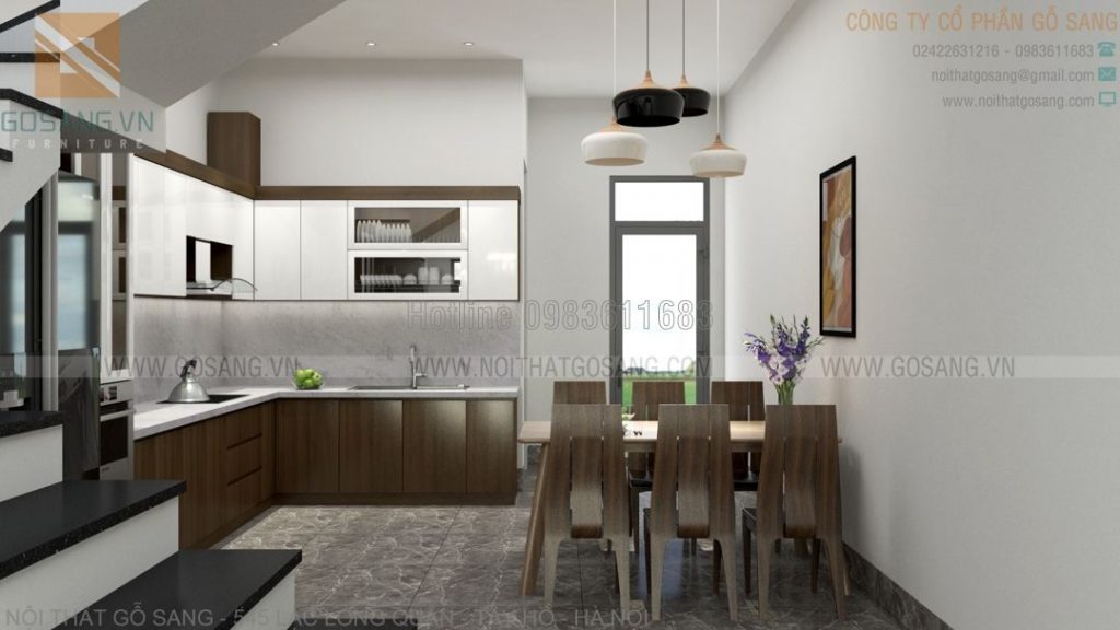 Nội thất nhà liền kề Lương Sơn Hòa Bình