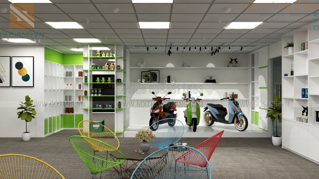 Nội thất Showroom xe máy điện