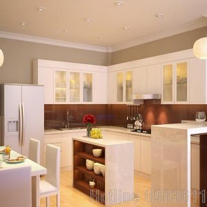 nội thất phòng bếp đẹp, tủ bếp gỗ công nghiệp, tủ bếp thiết kế hiện đại, tủ bếp giá thành rẻ