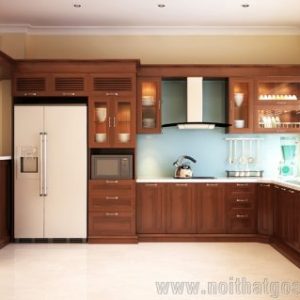 nội thất phòng bếp cao cấp, nội thất gỗ tự nhiên, giá tốt nhất
