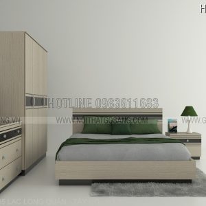 Bộ giường tủ gỗ công nghiệp