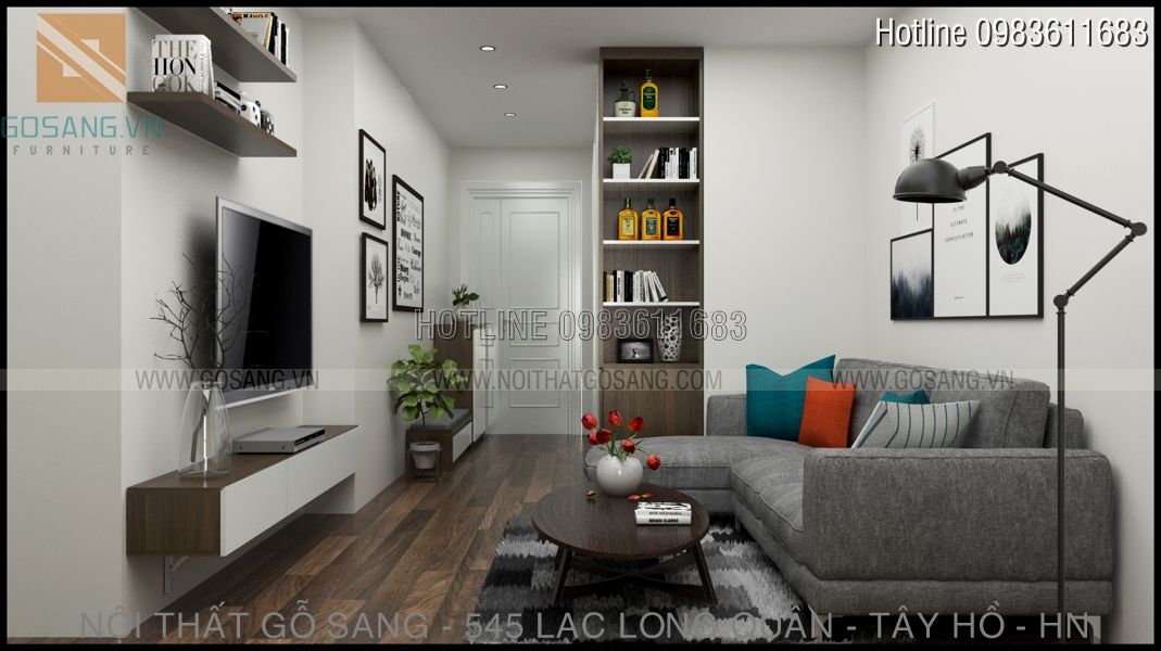 nội thất chung cư eco city long biên