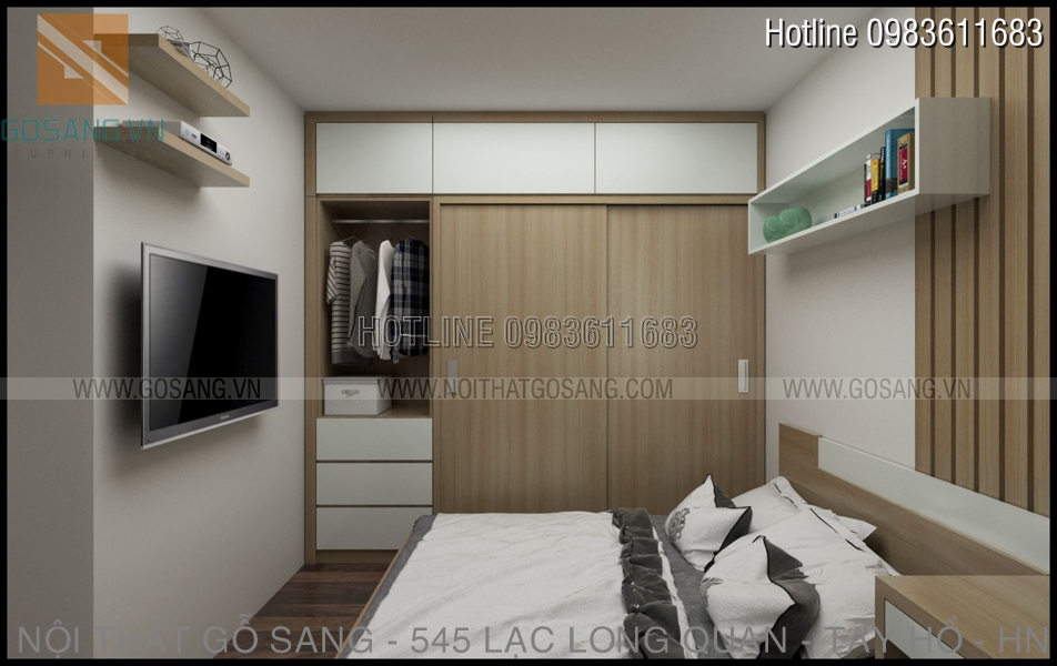 Nội thất căn hộ 27A2 Green Star – Phạm Văn Đồng