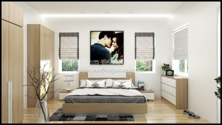 Nội thất phòng ngủ đẹp, thiết kế nội thất gỗ công nghiệp