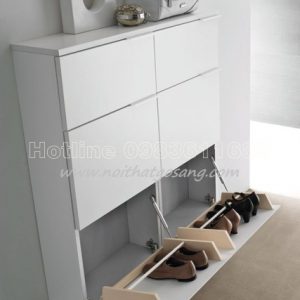 Tủ giầy gỗ công nghiệp, gỗ veneer hiện đại, giá rẻ cạnh tranh