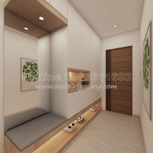 Tủ giầy gỗ công nghiệp, gỗ veneer hiện đại, giá rẻ cạnh tranh