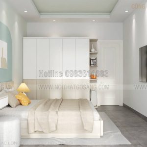 Combo giường tủ gỗ công nghiệp